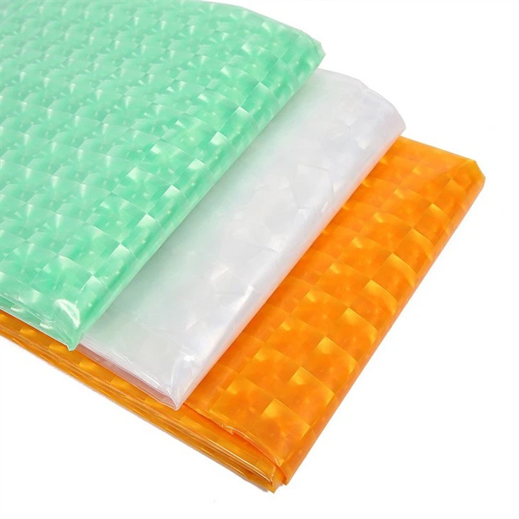3D Water Cube Translucent Shower Curtain Waterproof Curtain Anti-stick Body Thickened Anti-mold Curtain Bathroom