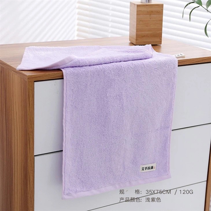 Bamboo Fiber Towel Natural Wormwood Antibacterial Towel Soft Absorbent Antibacterial Antibacterial Antibacterial Big Towel Manufacturers
