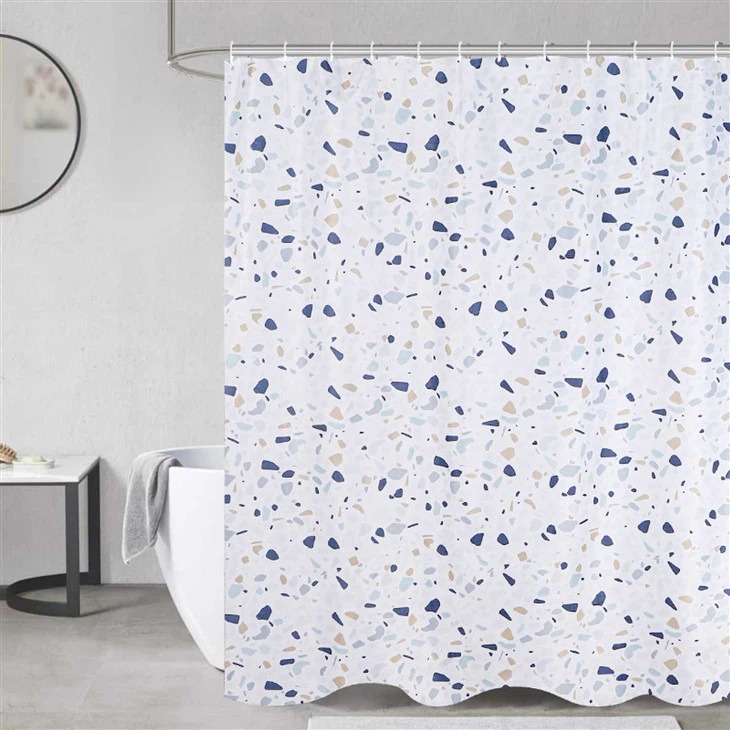 丈夫なポリエステル製シャワーカーテン-